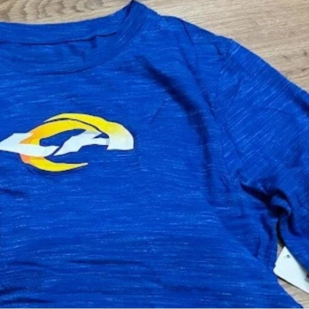 NWT [New Era] Los Angeles LA Rams NFL Long-Sleeved Cropped Shirt Sz S M L XL 2XL - Picture 5 of 9